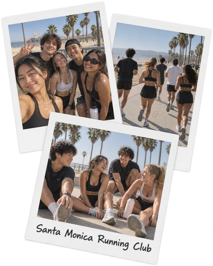 friends in santa monica running club